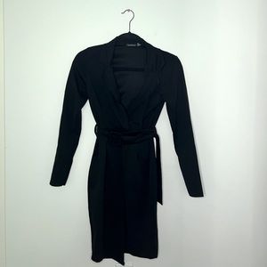 Boohoo black dress